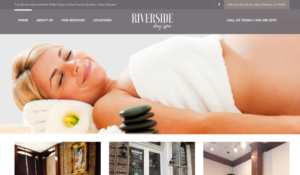 Riverside Day Spa & Nails website