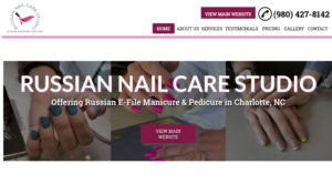 Russian Nail Care Studio website