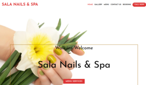 Sala Nails & Spa website