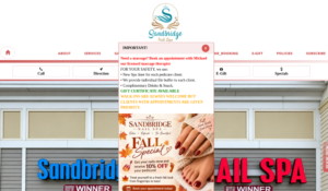 Sandbridge Nail Spa website