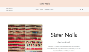 Sister Nails website