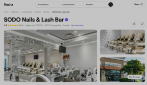 SODO Nails & Lash Bar website