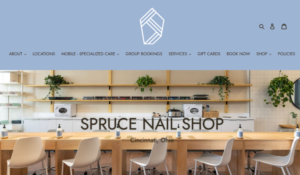 Spruce Nail Shop website
