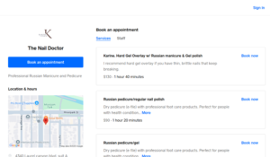 The Nail Doctor website
