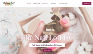 The Nail Loft DC website