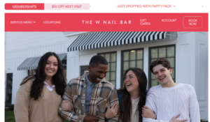 The W Nail Bar website