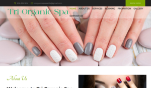 Tri Organic Spa website