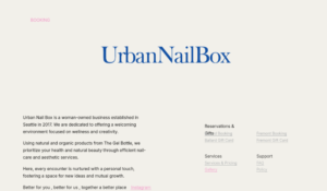 UrbanNailBox website