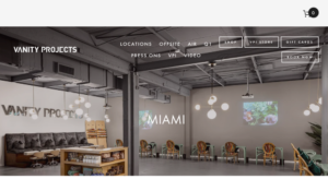 Vanity Projects website