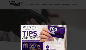 West7 Nail Bar website